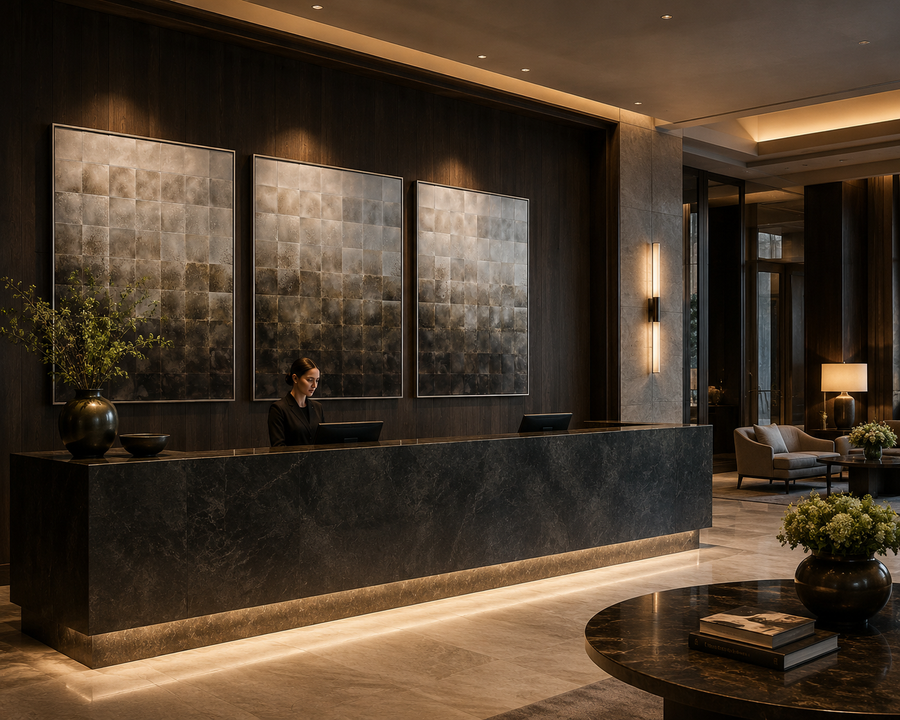 Why Hotel Reception Spaces Need More Than Traditional Artwork